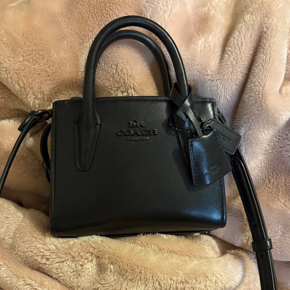 Coach Black Mini Leather Bag